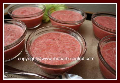 Picture of Rhubarb Cream Pudding Recipe