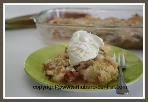 Rhubarb Dessert Cobbler Recipe