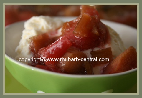 Picture of Rhubarb Sauce on Ice Cream