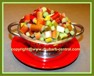 Chopped Fresh Rhubarb