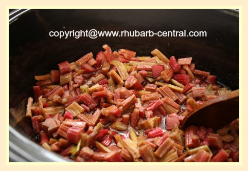 Rhubarb In Crockpot or Slow Cooker Recipe 
