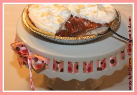 Rhubarb Pie Made with Fresh OR Frozen Rhubarb