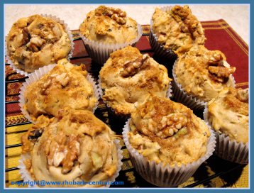 Easy Rhubarb Muffins Rhubarb Nut Muffins Recipe