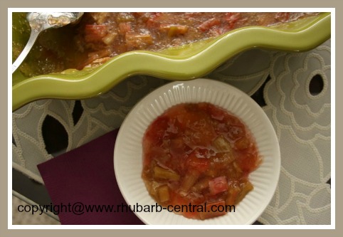 Rhubarb Tapioca Pudding