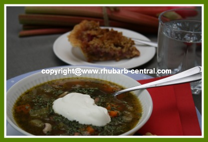 Rhubarb Soup Recipe Image Hot Rhubarb Soup