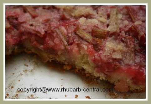 Rosy Rhubarb Cake Recipe Using Fresh Rhubarb