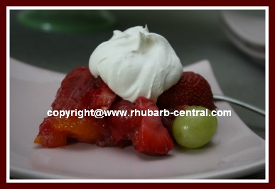 Salad with Fruit and Rhubarb