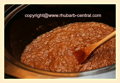 Slow Cooker Rhubarb Compote 