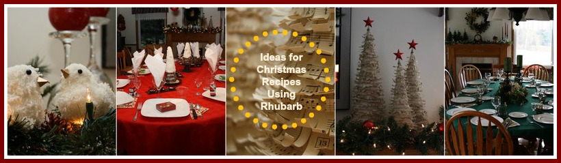 Christmas Recipes with Rhubarb