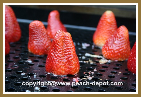 Whole Strawberries on Grill